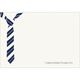 Striped Tie Engraved Motif Flat Note Cards Image 2 of 2
